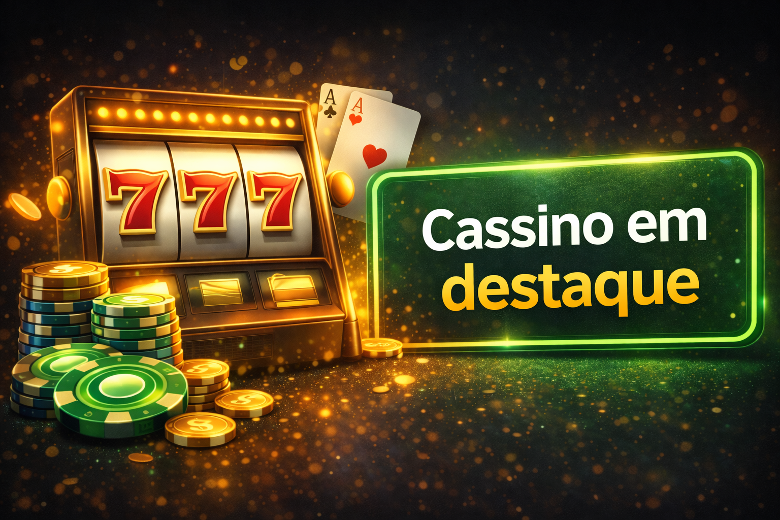 imagem de seção de cassino na interface