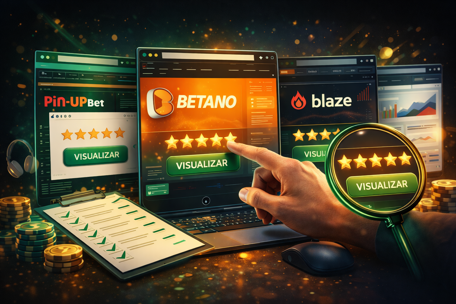 imagem de página de cassino no portal